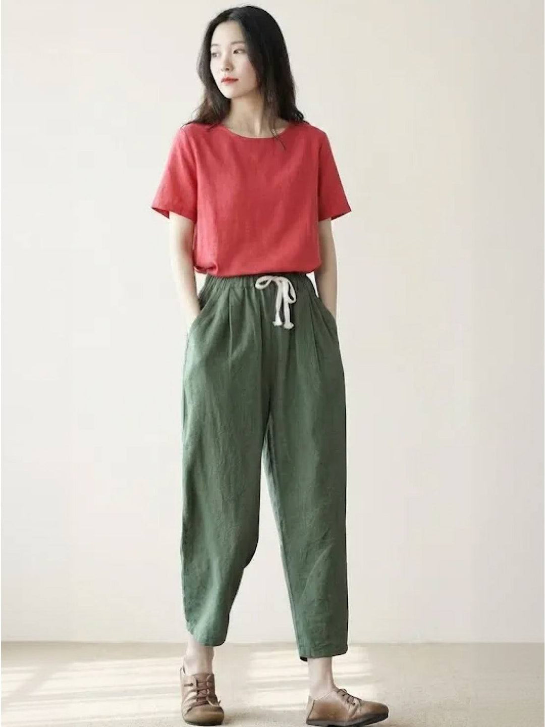 Damebukser | Snøring Slim Fit
