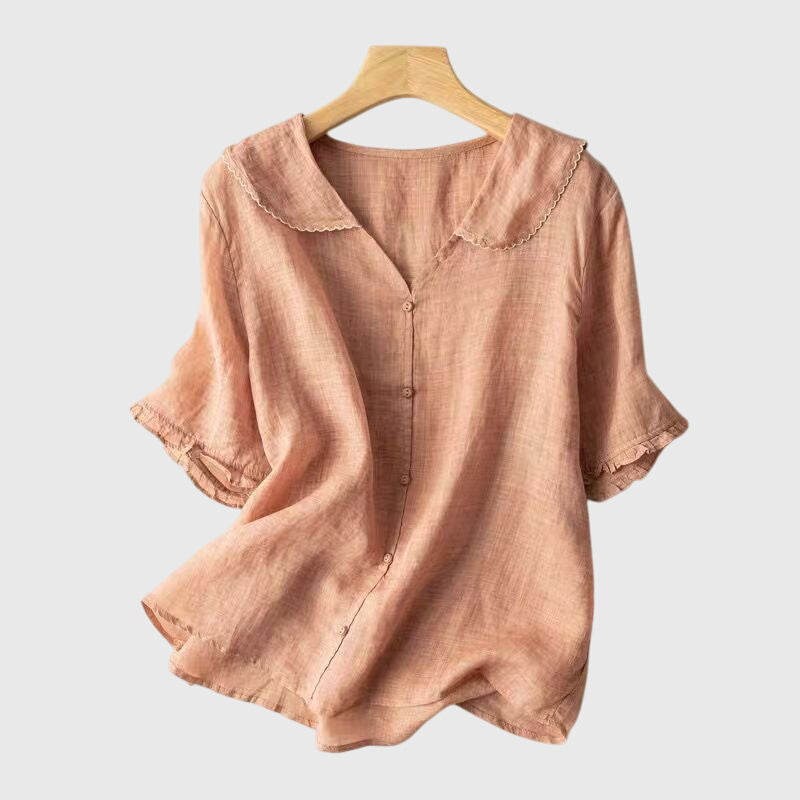 Damebluse | Kortermet Rund
