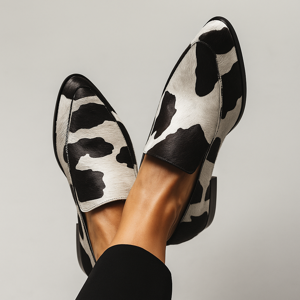 Loafers for kvinner | Mønstret trykk overdel