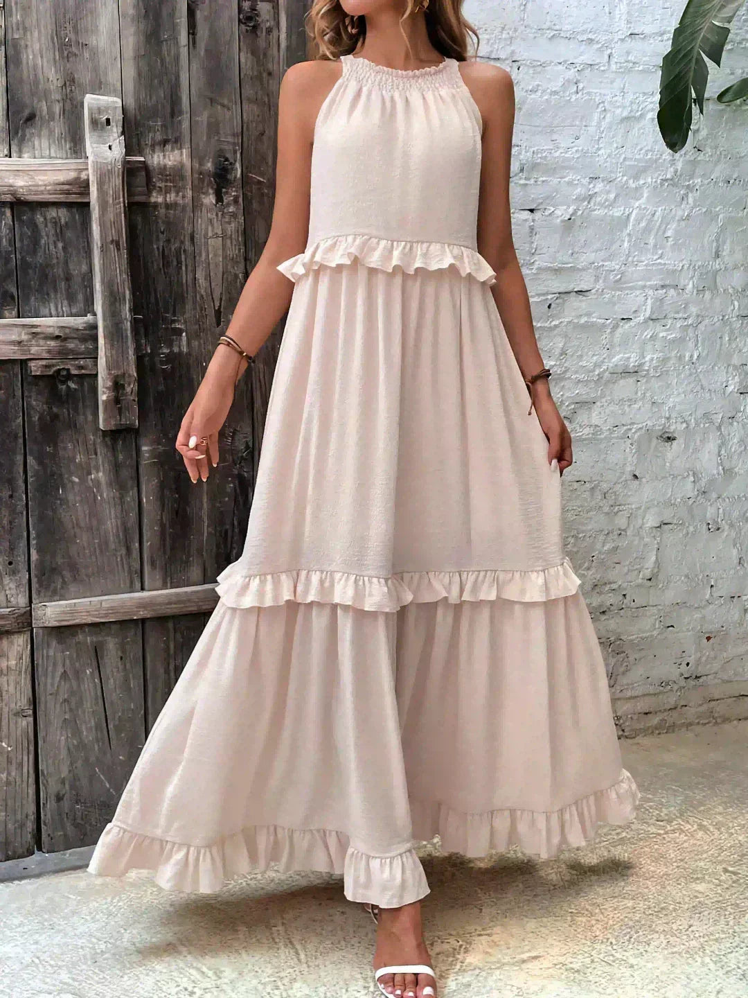 Kjole for kvinner | Lagdelt design maxi