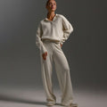 Delaney | Kvinne Collared Wide-Leg Avslappet Passform To-Delt Lounge Sett