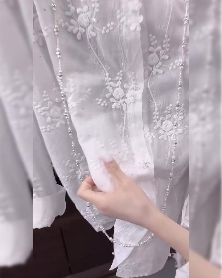 Damebluse | Blomsterbrodert