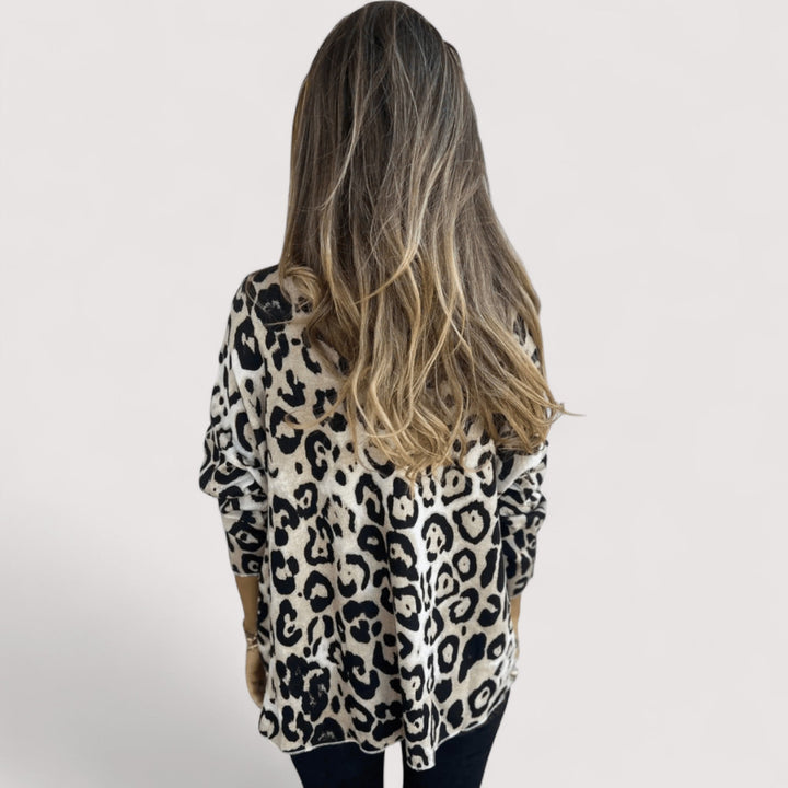 Damebluse | Leopardmønster