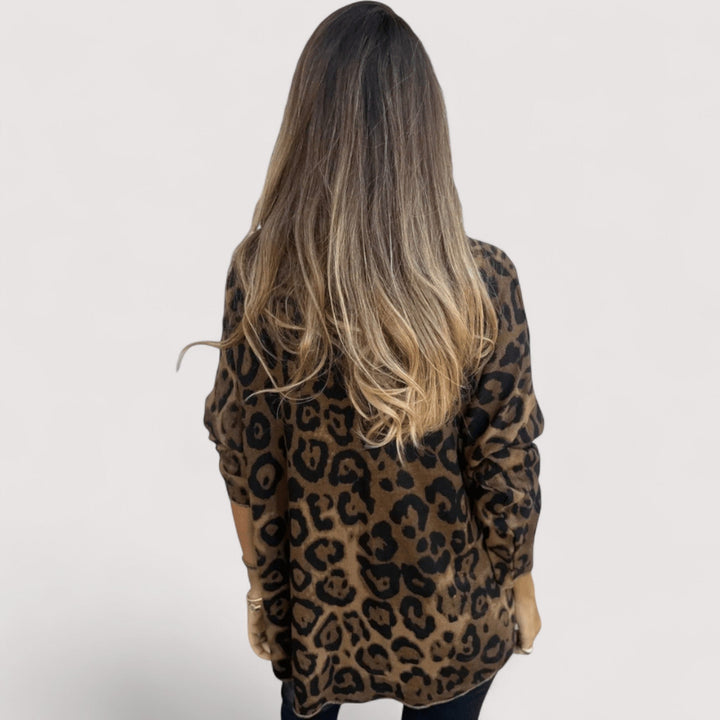 Damebluse | Leopardmønster