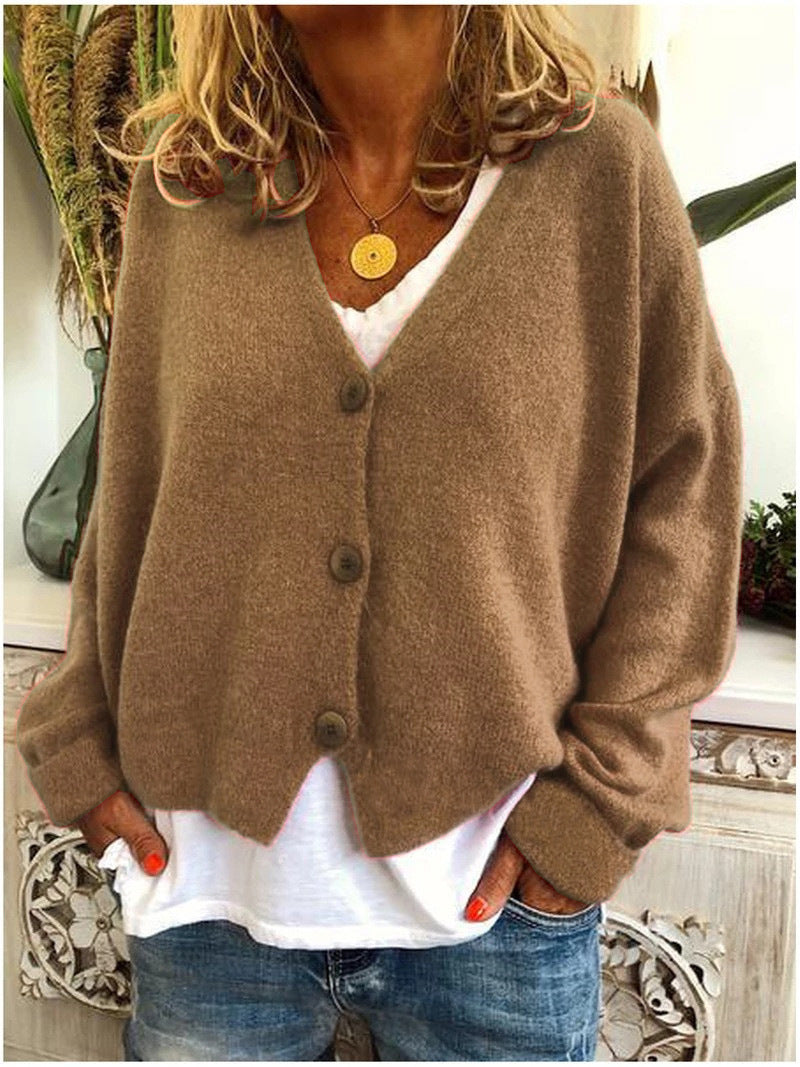 Dame Cardigan | V-Hals Med Knapper