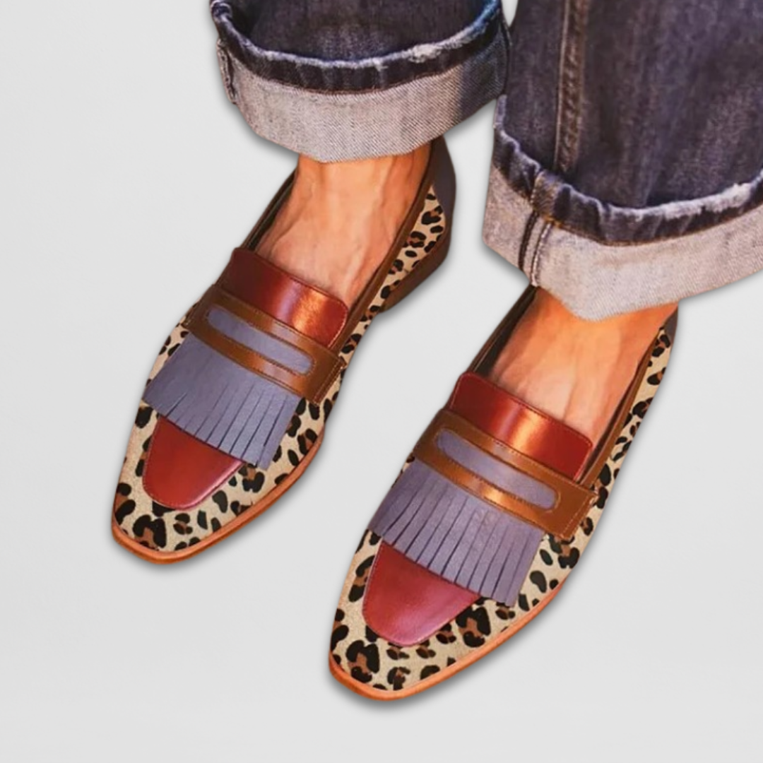 Loafers For Women | Mønstrede Frynse Detaljer