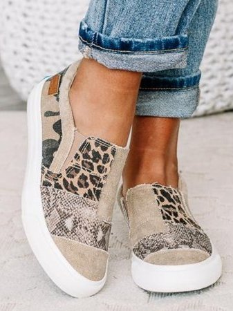 Loafers For Women | Slip-On Mønstrete Overdel