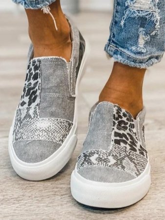 Loafers For Women | Slip-On Mønstrete Overdel