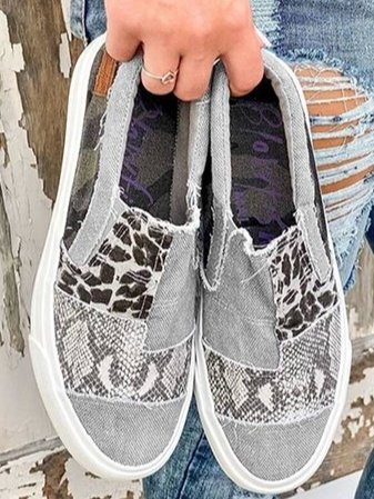Loafers For Women | Slip-On Mønstrete Overdel