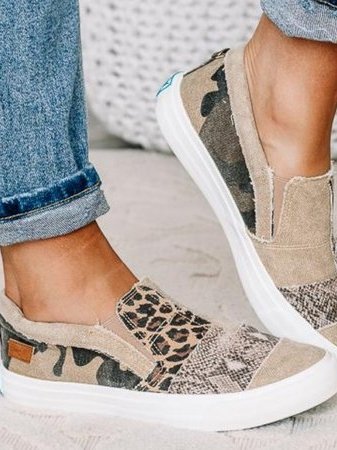 Loafers For Women | Slip-On Mønstrete Overdel