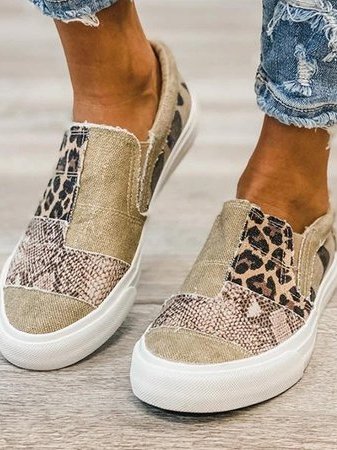 Loafers For Women | Slip-On Mønstrete Overdel