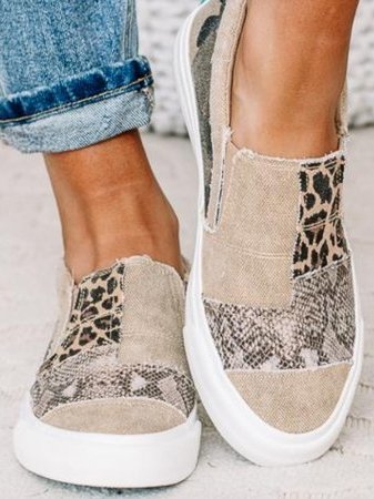 Loafers For Women | Slip-On Mønstrete Overdel