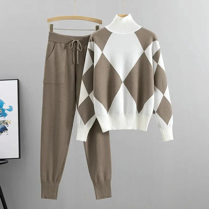 Dame To-Delt Sett | Geometrisk Design