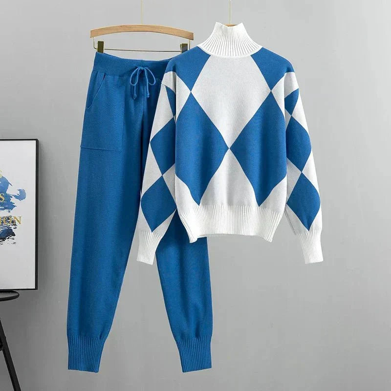 Dame To-Delt Sett | Geometrisk Design