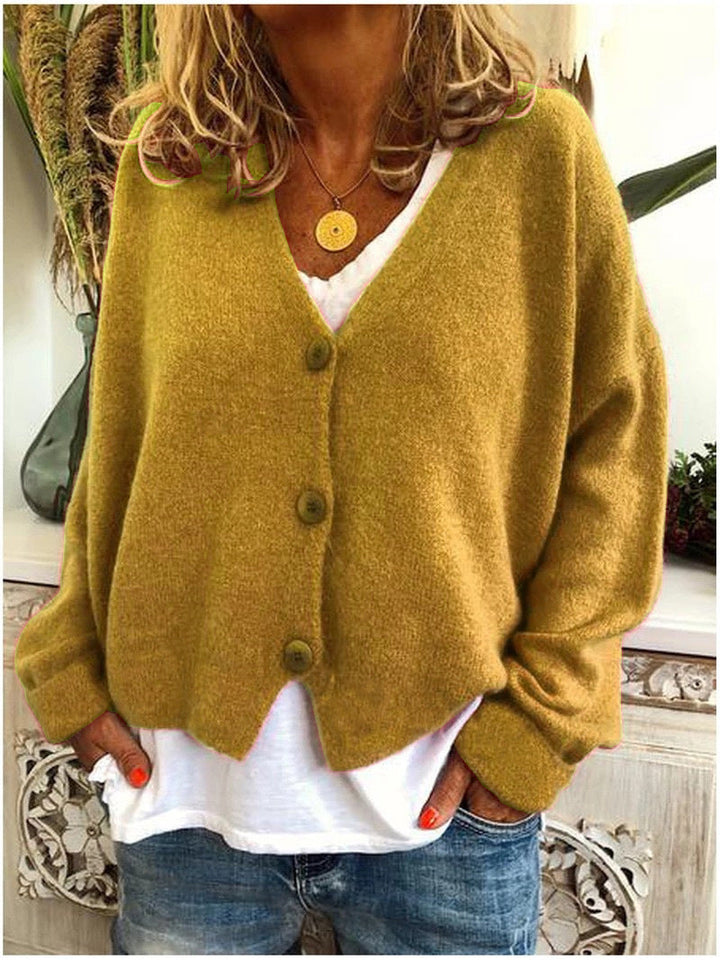 Dame Cardigan | V-Hals Med Knapper