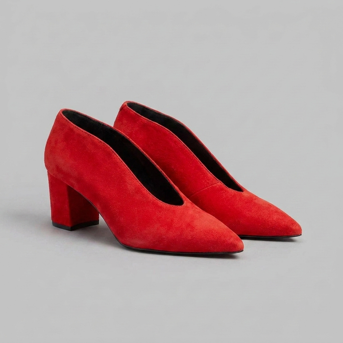 Dame Spisse Block Heel Pumps for Kontor og Kveld