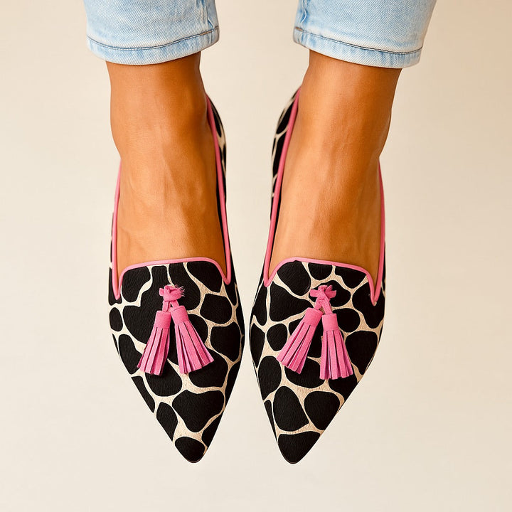 Loafers for kvinner | Mønstrede duskdetaljer
