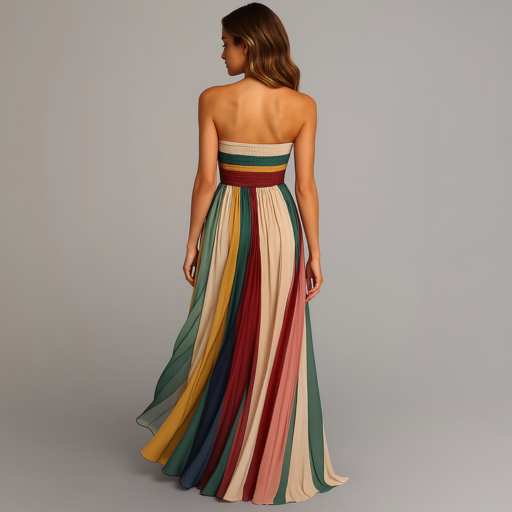 Damekjole | Plisserte Maxi Uten Stropper Design
