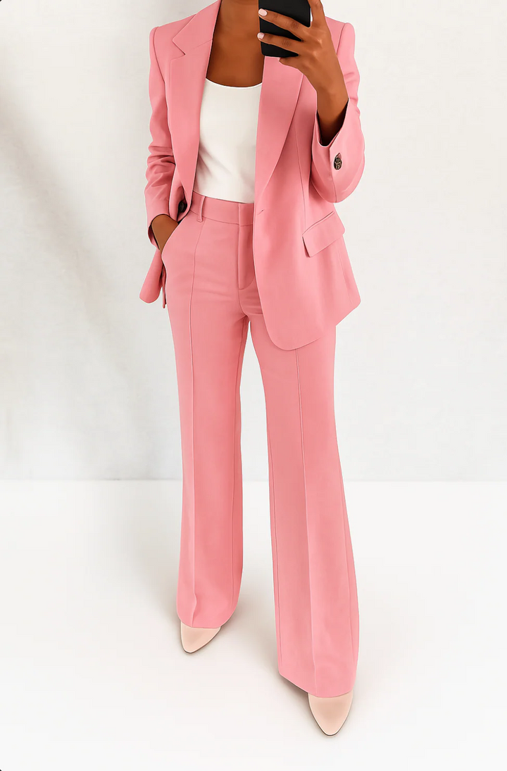 Dame To-delt Dress | Blazer med lange ermer og Bukser