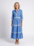 Dame Midi Sommerkjole | 3/4 Ermer
