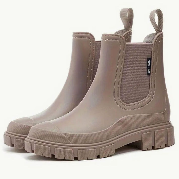 Madeline | Kvinnenes vanntette slip-on Chelsea støvler med blokkhel