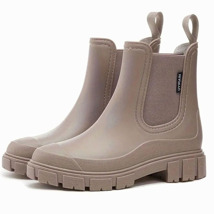 Madeline | Kvinnenes vanntette slip-on Chelsea støvler med blokkhel