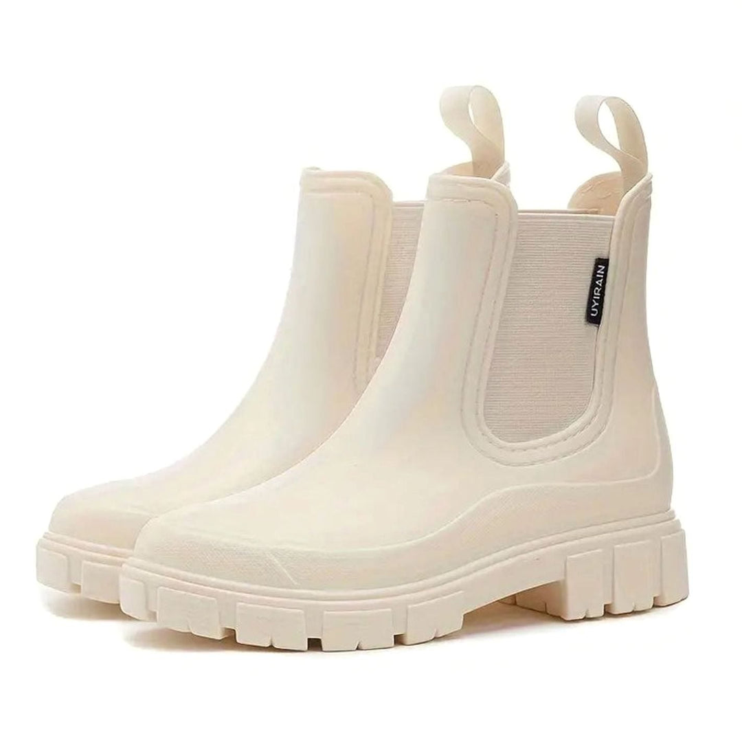 Madeline | Kvinnenes vanntette slip-on Chelsea støvler med blokkhel