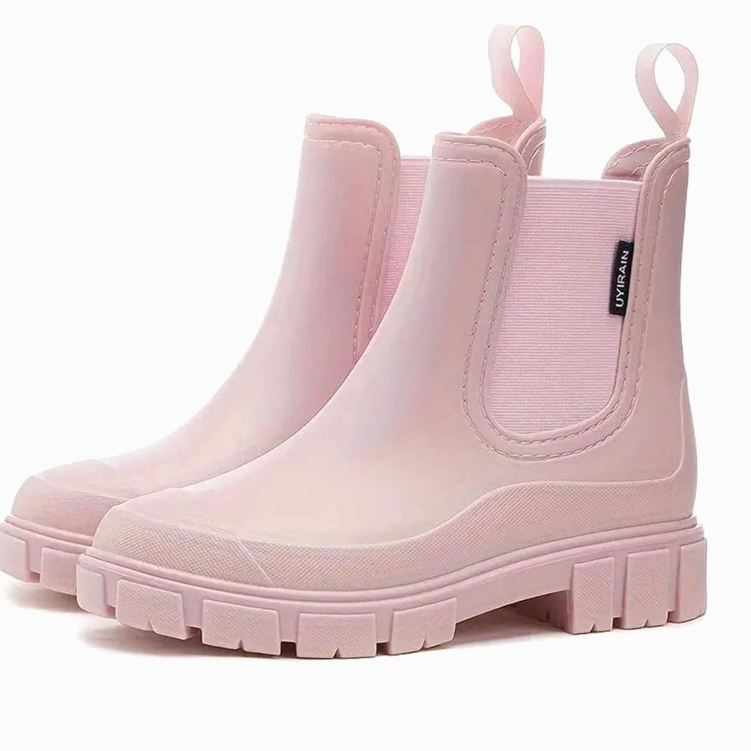 Madeline | Kvinnenes vanntette slip-on Chelsea støvler med blokkhel