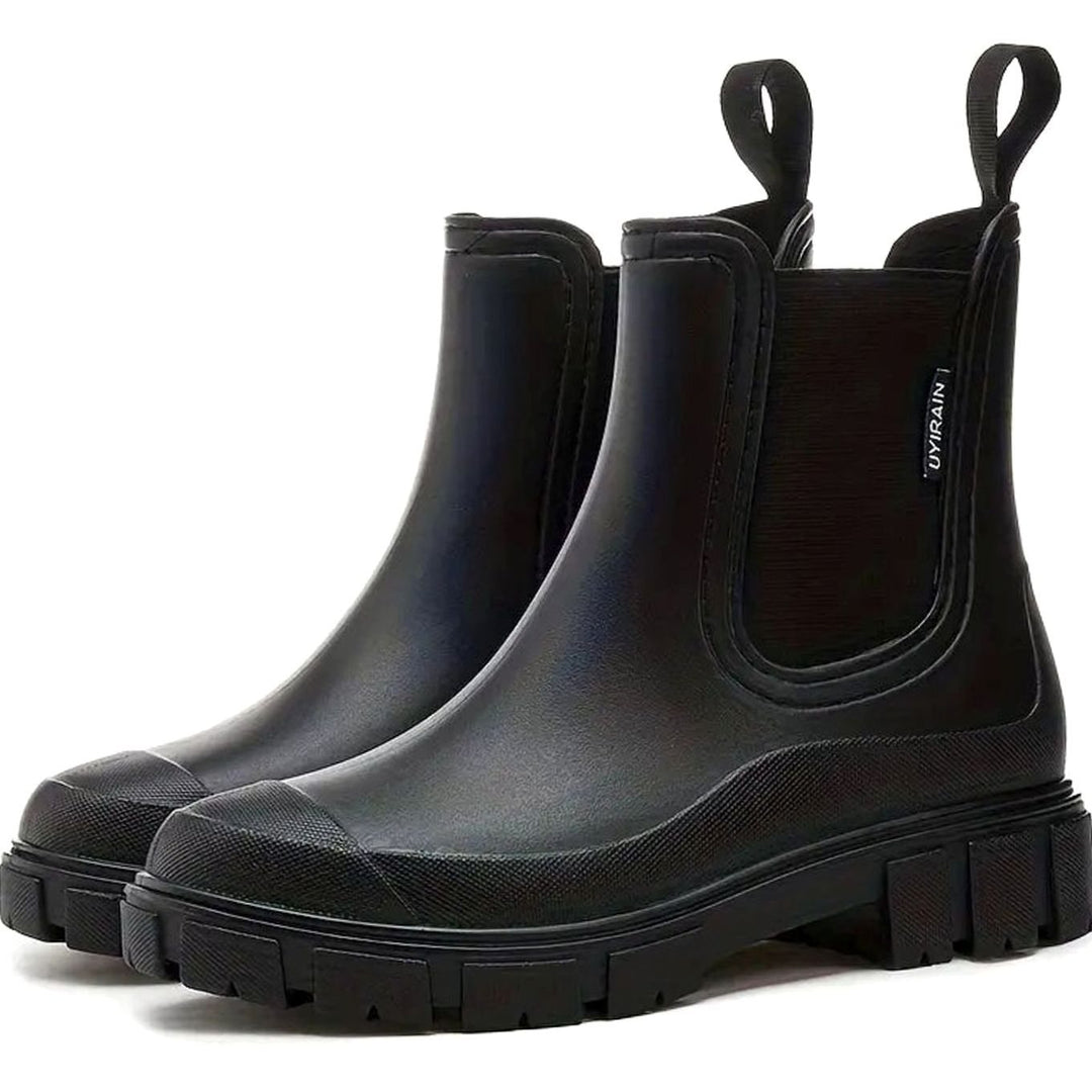 Madeline | Kvinnenes vanntette slip-on Chelsea støvler med blokkhel