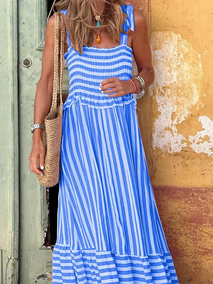 Dame Sumer Kjole | Knytte Skulderstropper Maxi