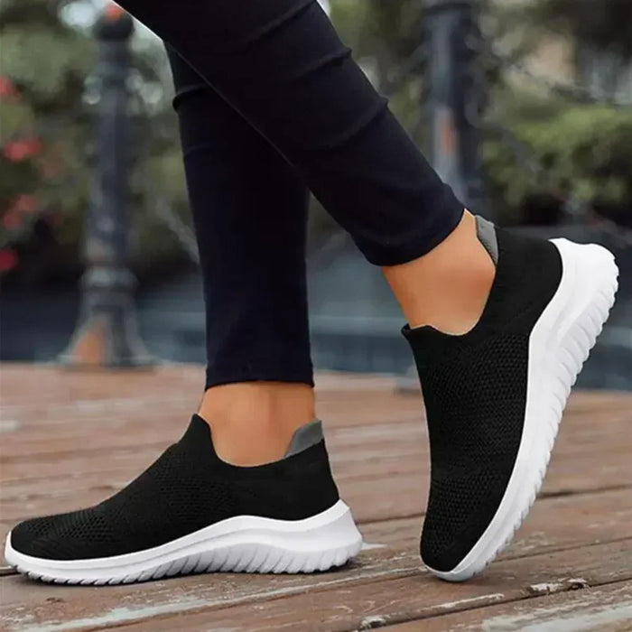 Ortopediske Slip-On Joggesko med Pustende Nettingstoff