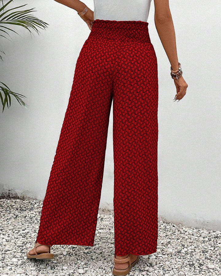 Kvinnebukser | Bred Ben Elastisk Midje