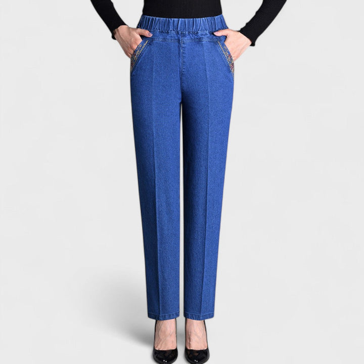Damejeans | Elastisk Midje med Lommer