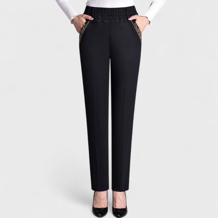 Damejeans | Elastisk Midje med Lommer