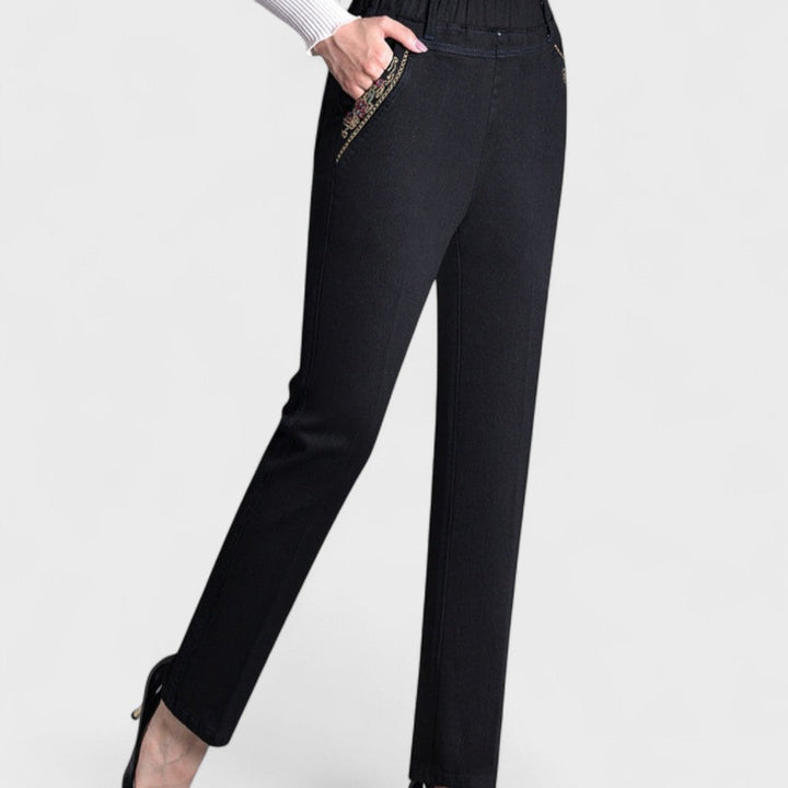 Damejeans | Elastisk Midje med Lommer