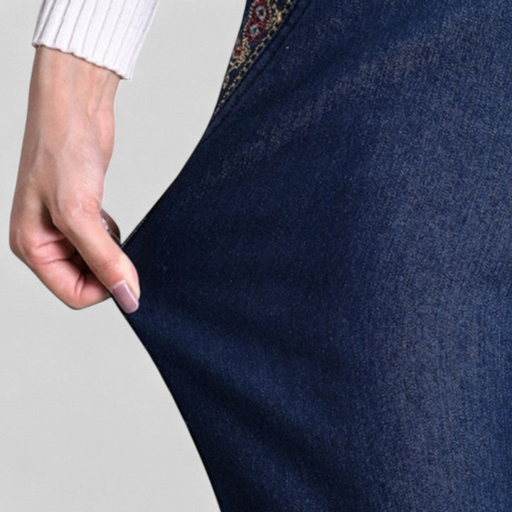 Damejeans | Elastisk Midje med Lommer