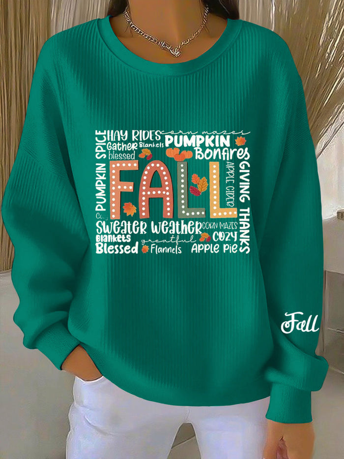 Dame Sweatshirt | Rund Utringning og Pull-on Stil