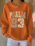 Dame Sweatshirt | Rund Hals Grafisk Trykk