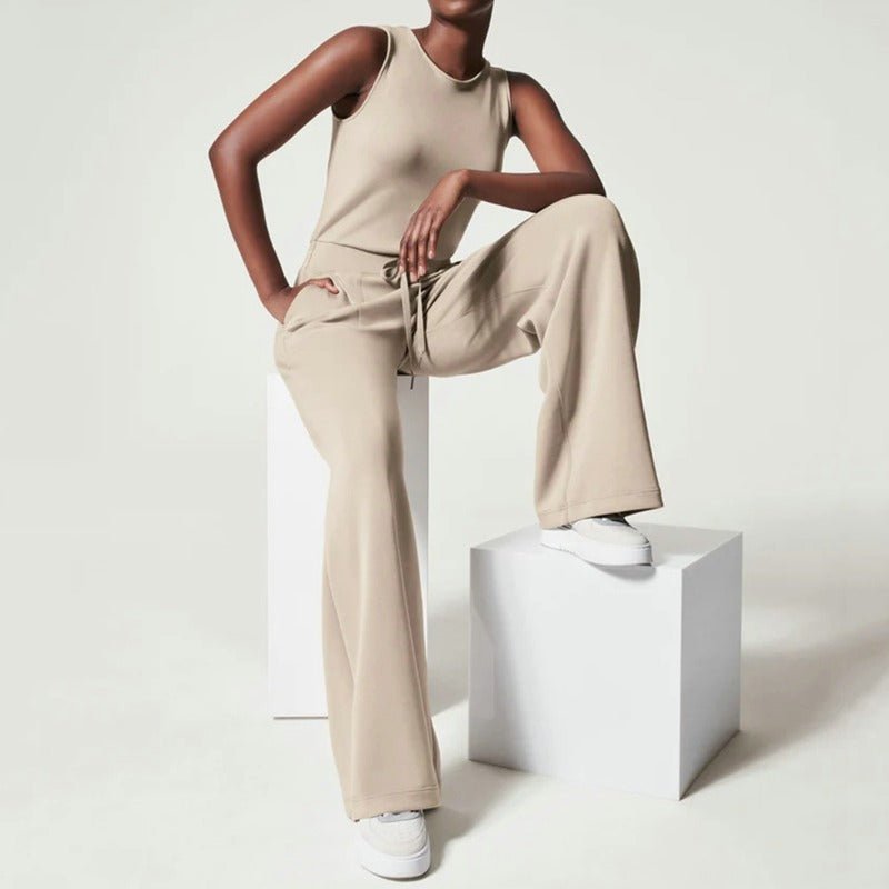 Dame Jumpsuit | Knyte Midje Full Lengde Klipp