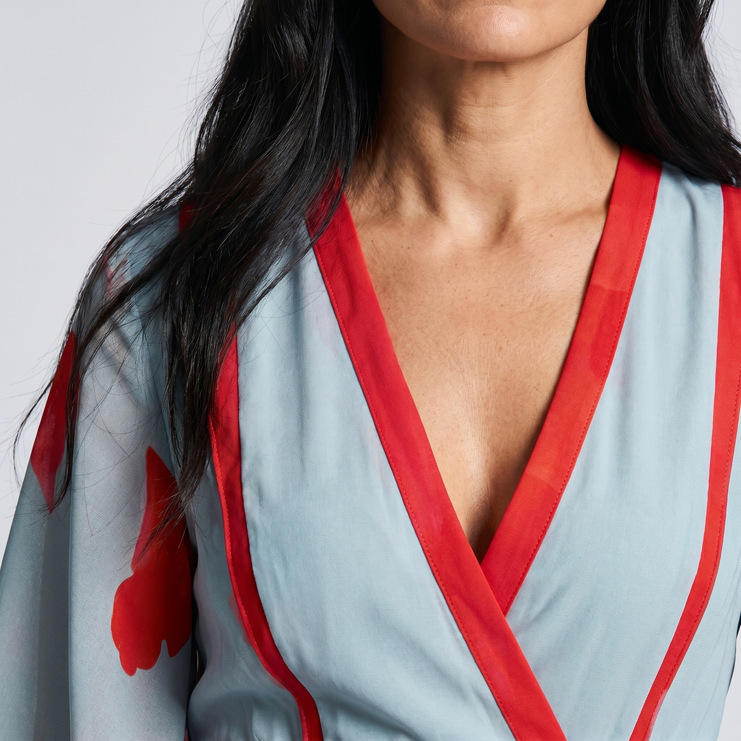 Kjole for kvinner | Blomstrete Wrap Maxi