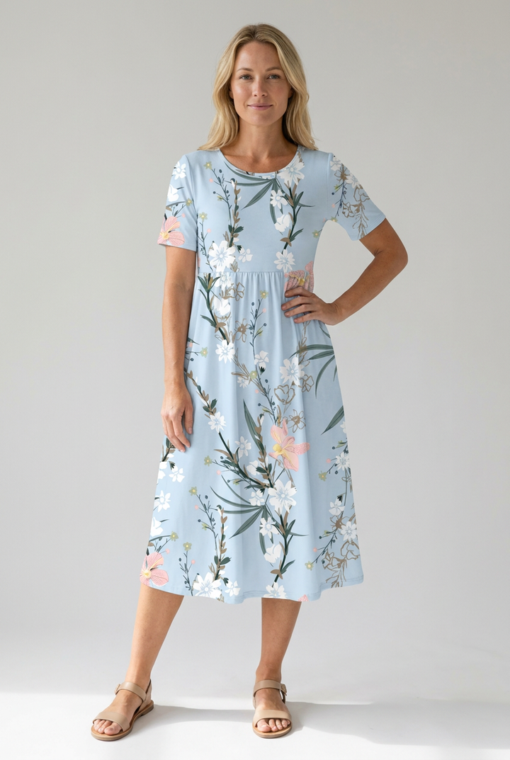 Kvinneklær | Blomstrete Midi