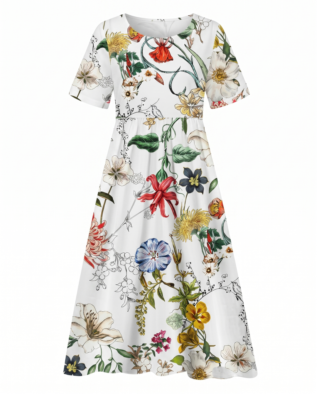 Kvinneklær | Blomstrete Midi