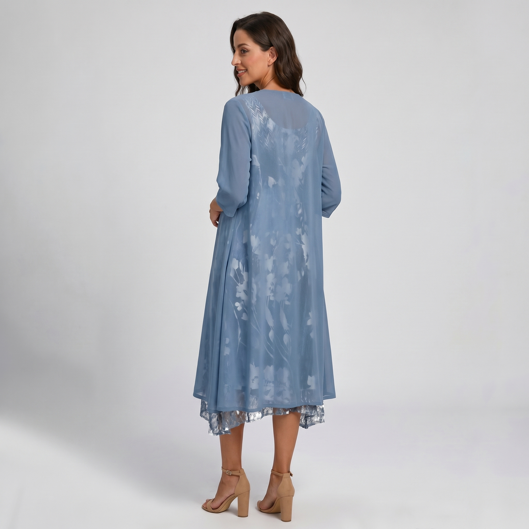 Damekjole | Lagdelt Åpen Front Midi