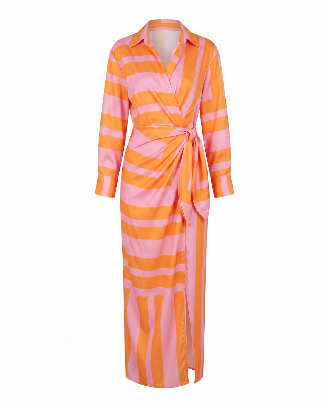 Kjole for kvinner | Bladtrykk Maxi Wrap V-hals