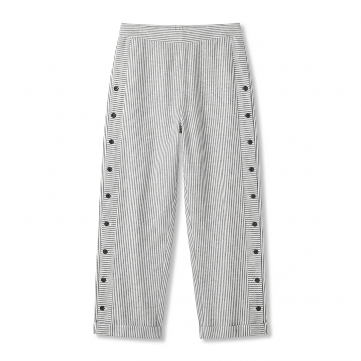Damebukser | Stripete Panel med Knapper