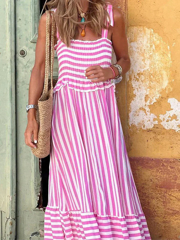 Dame Sumer Kjole | Knytte Skulderstropper Maxi