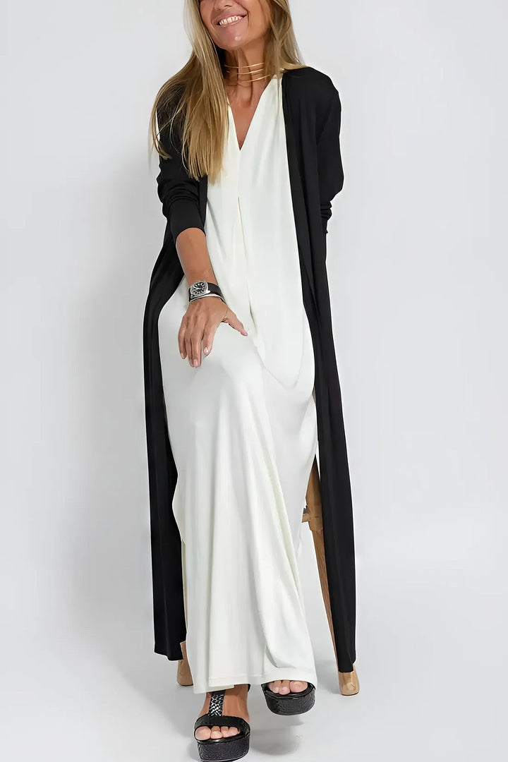 Kjole for kvinner | Lagdelt Maxi med Cardigan
