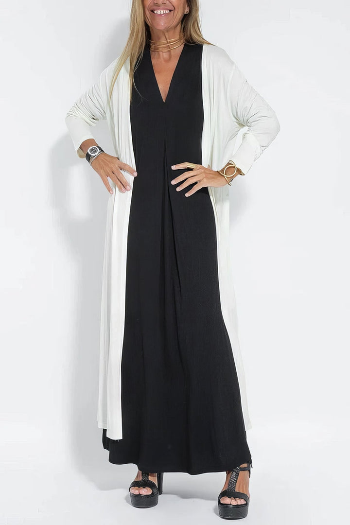 Kjole for kvinner | Lagdelt Maxi med Cardigan