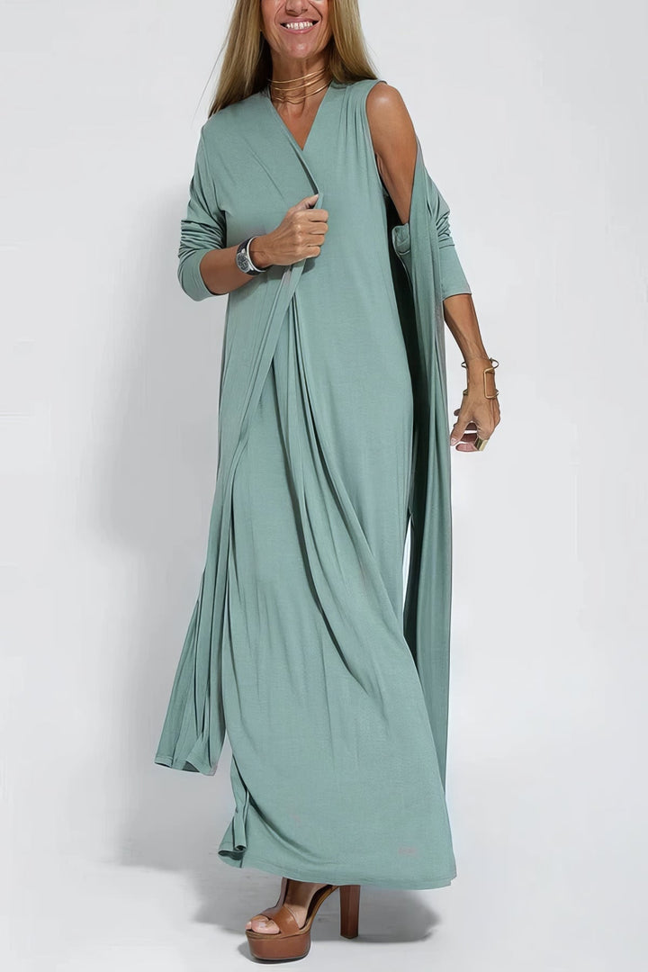 Kjole for kvinner | Lagdelt Maxi med Cardigan