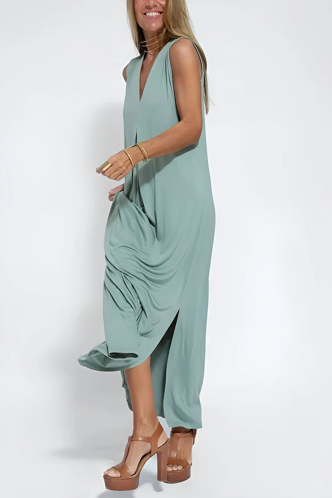 Kjole for kvinner | Lagdelt Maxi med Cardigan